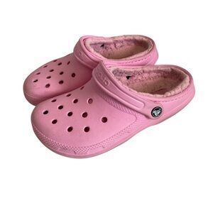 Pink crocs